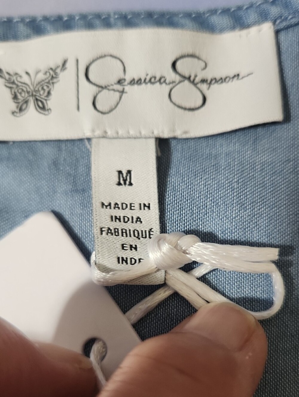 Jessica Simpson Light Blue Women's Blouse - Picture 2 of 13